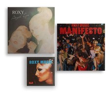 ROXY MUSIC · LP: MANIFESTO · Maxi: ANGEL EYES · Single: TRASH b/w TRASH 2