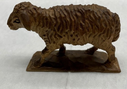 Krippenfigur holz schaf - holz,, aus