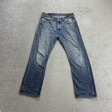 LEVIS Jeans 501 Herren Vintage Hose W34 L30 Regular Straight 17102 Blau Denim