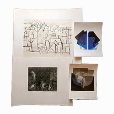 4x sign. Grafik Eduard Bargheer Amadeo Gabino H. Ober - Radierung Lithographie