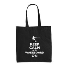 Keep Calm And Wakeboard On - Canvas Tragetasche - Wakeboarden Wakeboard Wasser