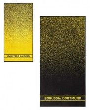 Borussia Dortmund Duschtuch - Farbverlauf - schwarzgelb | Badetuch | 70 x 140 cm