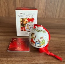 Hutschenreuther Porzellan Weihnachtskugel Kugel 2003 NEU OVP