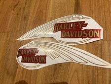 Harley-Davidson wings Fuel Tank Decals Stickers kit 300x90 mm.