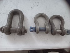 3Schwerlast Schäkel,12x8cm;4 To.,Kuhmaul,Kran,Bagger,Traktor,Werkstattauflösu