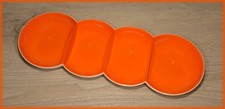 Tupperware Allegra Servier Perle Schale orange weiß Vorführmodel
