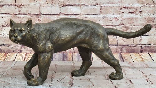 Bronze metall skulptur katze - metall,