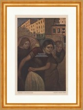 Pariser Wäscherinnen Jugendstil Theophile Steinlen Paris Jugend 1932 Gerahmt