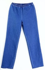 Jeans mit Gummizug Gr. 40 Blau