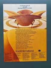 Knoll International Stuhl Chair Design retro 1969 Vintage Ad Werbung Reklame