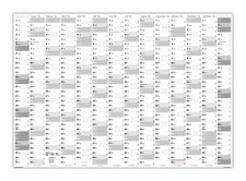 Xxl wandkalender gerollt - xxl,