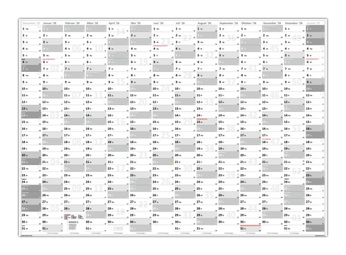 Xxl wandkalender gerollt - xxl,