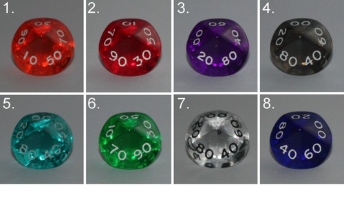Würfel dice w10 - (00-90),