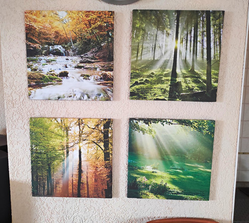 4er set leinwandbilder - set,