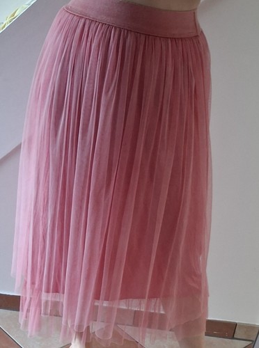 Damen tüllrock rosa - damen, plissiert