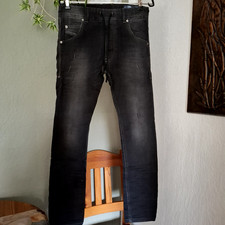 Diesel Jeans gr 26  Herren Jungen Schwarz Slim Streight Krooley-Ne Neu