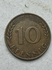 Fehlprägung Seltene 10 Pfennig 1950 D  | Stiel der Ähre fehlt rechts