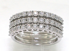 Brillant Ring Weißgold Gold 39 natürliche Brillanten total 0,50ct Wesselton