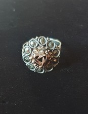 Ring Roségold und Silber