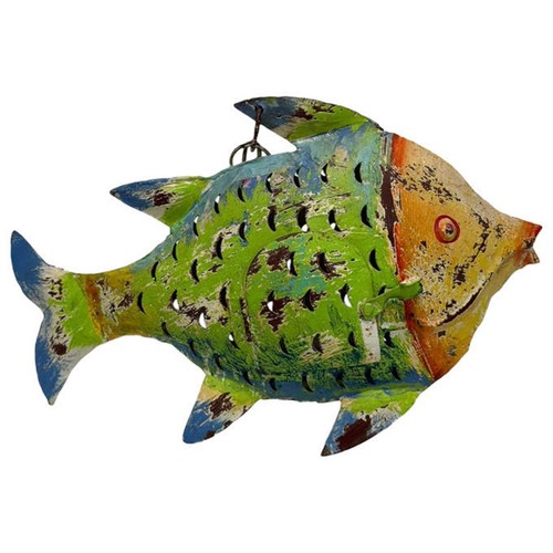 Metallfigur fisch als - metallfigur,