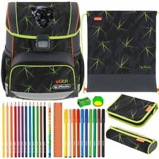 Herlitz Schulranzen Set Loop Plus Wild Life Panther Urwald Schultasche Gefüllt