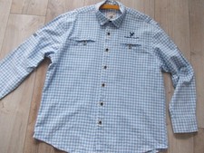 Birkhahn - Trachtenhemd - Hemd - blau/ weiß kariert -  Gr. XL