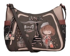 Anekke Mademoiselle Crossbody Bag L Umhängetasche Tasche Multicolor dunkelbraun