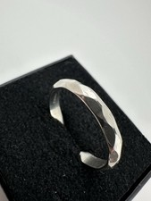 Silber 800 Ring gehämmert 3,7