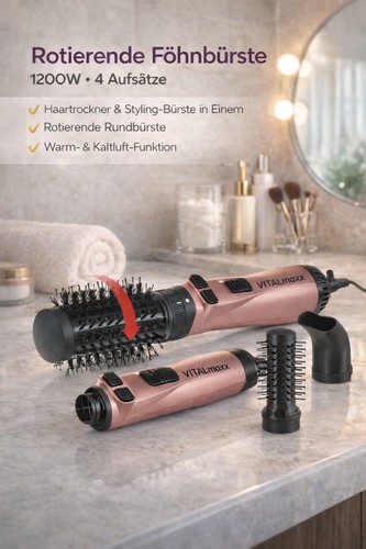Vitalmaxx stylingbürste mit - stylingbürste,