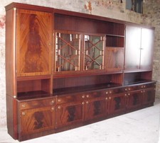 Wohnzimmerschrank Mahagoni Intarsien 3,65 m x 2,01 m 1978