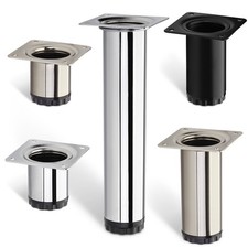 4x Möbelfüße Verstellfuß Sofafuß Schrankfuß höhenverstellbar Ø 4 cm BRAVO SOTECH
