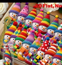 16 X Weihnachtsbaum Anhänger Schmuck Holz Schneemann Weihnachts Dekoration