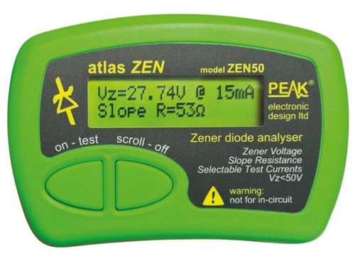 Peak zener dioden - zener, tester