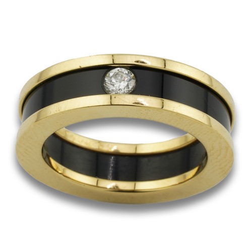 Solitär brillant gold ring - brillant,