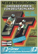 Original Plakat DIN A5 1984 G.P.v. Deutschland Nürburgring Wimmer Mang Herweh