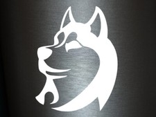 Plott Aufkleber Husky