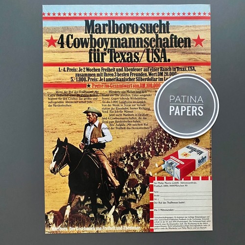 1972 marlboro sucht - marlboro, cowboy