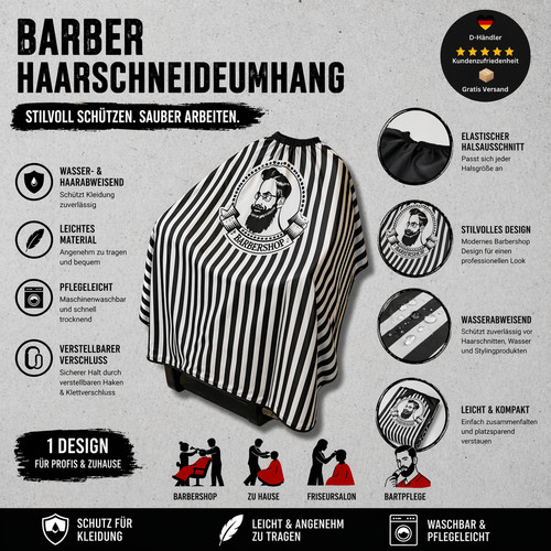 Barber haarschneideumhang - barber,