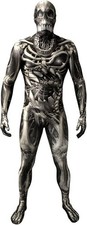 Skelett Kostüm ErwachseneKinder Monster Morphsuit Halloween Jumpsuit Verkleidung