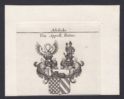 1820 appell ritter wappen adel - 1820,