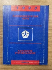CHRYSLER LEBARON 93 WERKSTATTHANDBUCH SYSTEMDIAGNOSE KAROSSERIE AG/AJ 816990325
