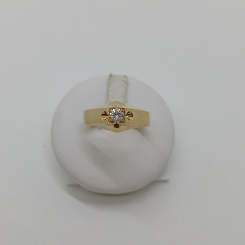 Herrenring aus gelbgold - herrenring, 18kt