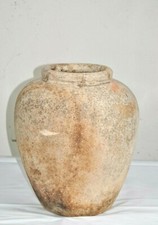 Vase Deco Topf alter Wasser Topf H: 32 Keramik old Natural Unikat Alt Indonesien