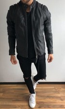 Neu Tigha Lederjacke OLIVER