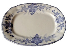 antike Jugendstil Brombeere Dekor Platte Bratenplatte Servierplatte Nr. 3  oval