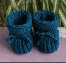 Babyschuhe gestrickt gehäkelt