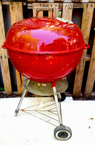 Weber red kettle grill - kettle,