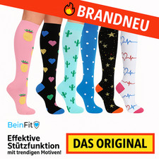 BeinFit™ Kompressionsstrümpfe Stützstrümpfe Damen Kompression Thrombose Socken