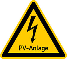 Aufkleber Photovoltaik „PV