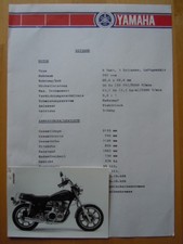  YAMAHA XS 750 SE DATENBLATT